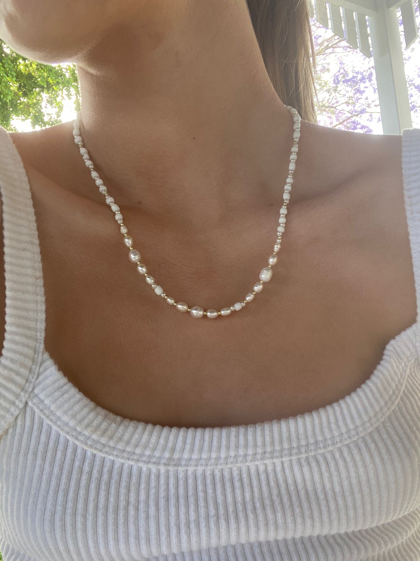 White Pearl Necklace