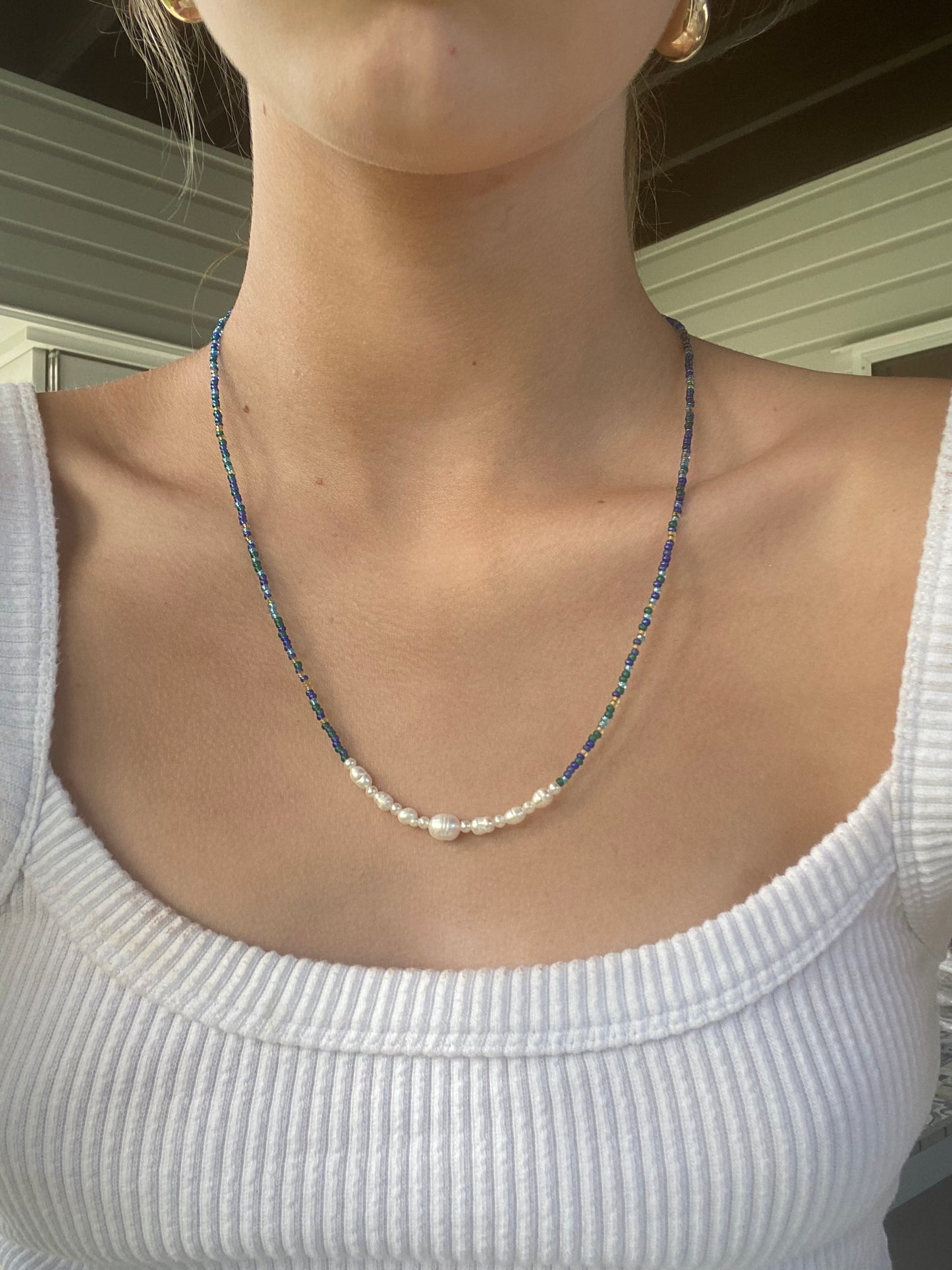 Under The Sea Deep Blue Necklace