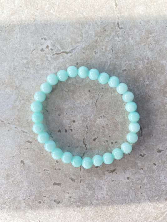 Light Aqua Elastic Bracelet Set